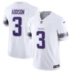Minnesota Vikings #3 Jordan Addison White F.U.S.E. Winter Warrior Limited Stitched Jersey