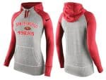 Nike San Francisco 49ers Performance Hoodie Grey Red_2