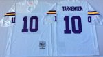 Mitchell And Ness Vikings #10 Fran Tarkenton White Throwback Stitched Jersey