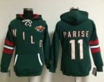 Minnesota Wild #11 Zach Parise Green Old Time Heidi NHL Hoodie