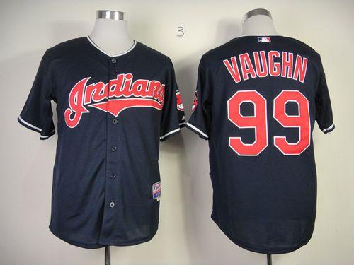 Indians #99 Ricky Vaughn Navy Blue Cool Base Stitched Jersey