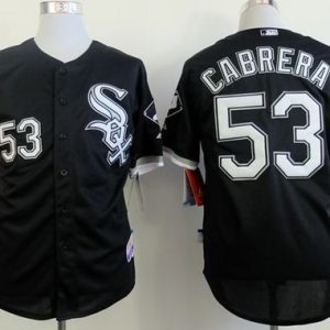 White Sox #53 Melky Cabrera Black Cool Base Stitched Jerseys