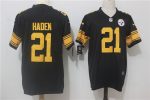 Pittsburgh Steelers #21 Joe Haden Black Limited Rush Stitched Nike Jersey