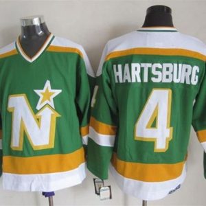 Stars #4 Craig Hartsburg Stitched Green CCM Throwback Jersey