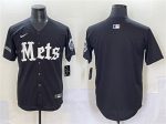 New York Mets Blank Black 'Gotham Gothic Edition' Vapor Premier Limited Stitched Jersey