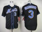 Mets #3 Curtis Granderson Black Cool Base Stitched Jersey