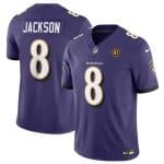 Baltimore Ravens #8 Lamar Jackson Purple 2023 F.U.S.E. With John Madden Patch Vapor Limited Jersey