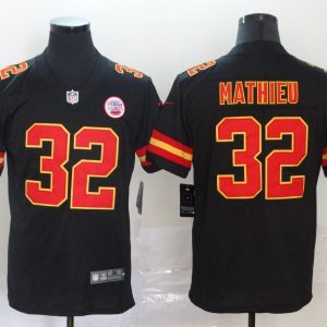 Kansas City Chiefs #32 Tyrann Mathieu Black Vapor Untouchable Limited Stitched Jersey