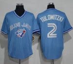 Blue Jays #2 Troy Tulowitzki Light Blue Cooperstown Throwback Stitched Jersey