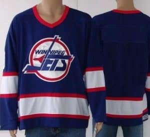 Winnipeg Jets Mens Customized Blue CCM Jersey