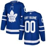 Custom Toronto Maple Leafs Blue Home Authentic Stitched 2017-2018 NHL Jersey