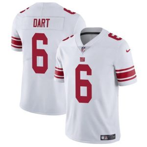 New York Giants #6 Jaxson Dart White 2025 Draft Vapor Untouchable Limited Stitched Jersey
