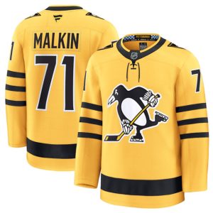Pittsburgh Penguins #71 Evgeni Malkin Gold 2025 Alternate Stitched Jersey