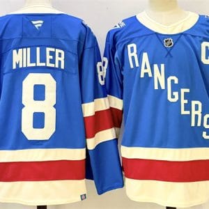 New York Rangers #8 JT Miller Blue 2025 With C Patch Stitched Jersey