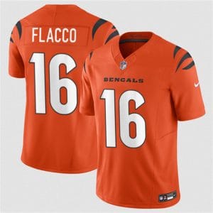 Cincinnati Bengals #16 Joe Flacco Orange 2025 F.U.S.E. Vapor Untouchable Limited Stitched Jersey