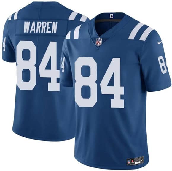 Indianapolis Colts #84 Tyler Warren Blue Vapor Limited Stitched Jersey