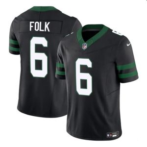 New York Jets #6 Nick Folk Black 2025 F.U.S.E. Vapor Untouchable Limited Stitched Jersey