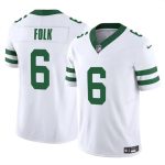 New York Jets #6 Nick Folk White 2025 F.U.S.E. Vapor Untouchable Limited Stitched Jersey