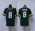Green Bay Packers #8 Josh Jacobs Green Vapor 2025 F.U.S.E. Limited Stitched Jersey