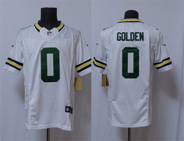 Green Bay Packers #0 Matthew Golden White Vapor 2025 F.U.S.E. Limited Stitched Jersey