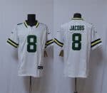 Green Bay Packers #8 Josh Jacobs White Vapor 2025 F.U.S.E. Limited Stitched Jersey