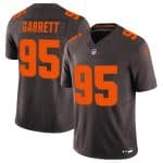 Cleveland Browns #95 Myles Garrett Brown 2025 F.U.S.E. Alpha Dawg Limited Stitched Jersey