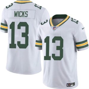 Green Bay Packers #13 Dontayvion Wicks White 2025 Vapor Untouchable Limited Stitched Jersey
