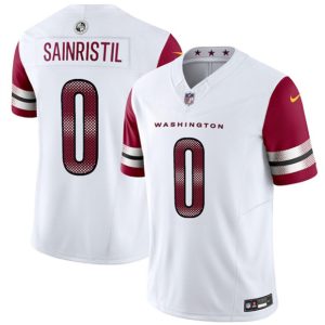 Washington Commanders #0 Mike Sainristill White 2025 F.U.S.E. Vapor Limited Stitched Jersey