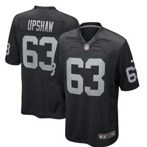 Las Vegas Raiders #63 Gene Upshaw Black Vapor Stitched Jersey
