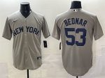 New York Yankees #53 David Bednar Grey Stitched Jersey