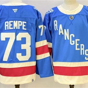 New York Rangers #73 Matt Rempe Blue 2025 Stitched Jersey