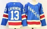 New York Rangers #13 Alexis Lafreniere Blue 2025 Stitched Jersey