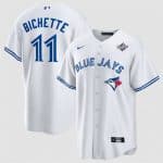 Toronto Blue Jays #11 Bo Bichette White 2025 World Series Home Cool Base Stitched Jersey