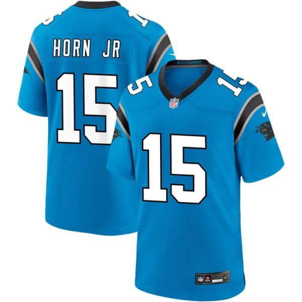 Carolina Panthers #15 Jimmy Horn Jr Blue 2025 Vapor Limited Stitched Jersey