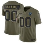 Detroit Lions Custom Olive 2025 F.U.S.E. Salute to Service Limited Stitched Jersey