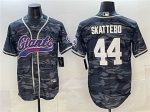New York Giants #44 Cam Skattebo Gray Camo With Patch Cool Base Stitched Jersey