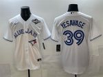 Toronto Blue Jays #39 Trey Yesavage White 2025 World Series Home Cool Base Stitched Jersey