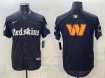 Washington Commanders Team Big Logo Black 'Gothic Capitol Shadows Edition' Limited Stitched Jersey