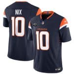 Denver Broncos #10 Bo Nix Navy 2025 F.U.S.E. With 2-Star C Patch Vapor Limited Stitched Jersey