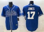 Indianapolis Colts #17 Daniel Jones Royal Cool Base Stitched Jersey