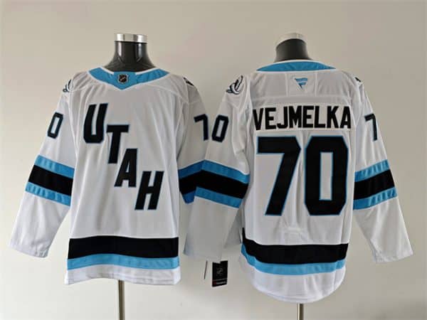 Utah Mammoth #70 Karel Vejmelka White 2025 Stitched Jersey