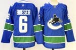 Vancouver Canucks #6 Brock Boeser Royal 2024-25 Home Stitched Jersey