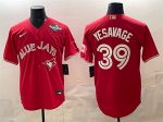 Toronto Blue Jays #39 Trey Yesavage Red 2025 World Series Cool Base Stitched Jersey