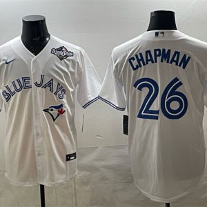Toronto Blue Jays #26 Matt Chapman White 2025 World Series Home Cool Base Stitched Jersey