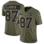 Detroit Lions #87 Sam LaPorta Olive 2025 F.U.S.E. Salute to Service Limited Stitched Jersey