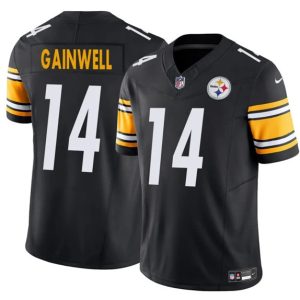 Pittsburgh Steelers #14 Kenneth Gainwell Black 2025 F.U.S.E. Vapor Untouchable Limited Stitched Jersey