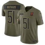 Chicago Bears #51 Dick Butkus Olive 2025 Salute to Service Limited Stitched Jersey