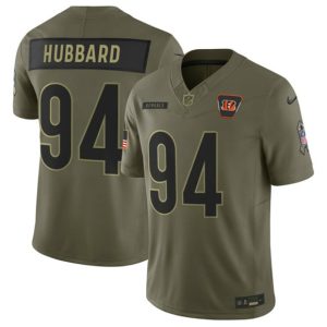 Cincinnati Bengals #94 Sam Hubbard Olive 2025 Salute to Service Limited Stitched Jersey