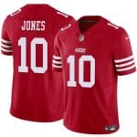 San Francisco 49ers #10 Mac Jones Red 2025 F.U.S.E. Vapor Untouchable Limited Stitched Jersey