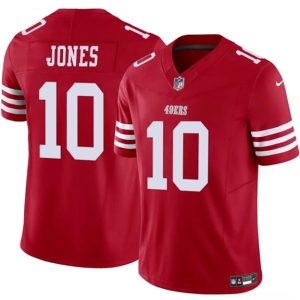 San Francisco 49ers #10 Mac Jones Red 2025 F.U.S.E. Vapor Untouchable Limited Stitched Jersey